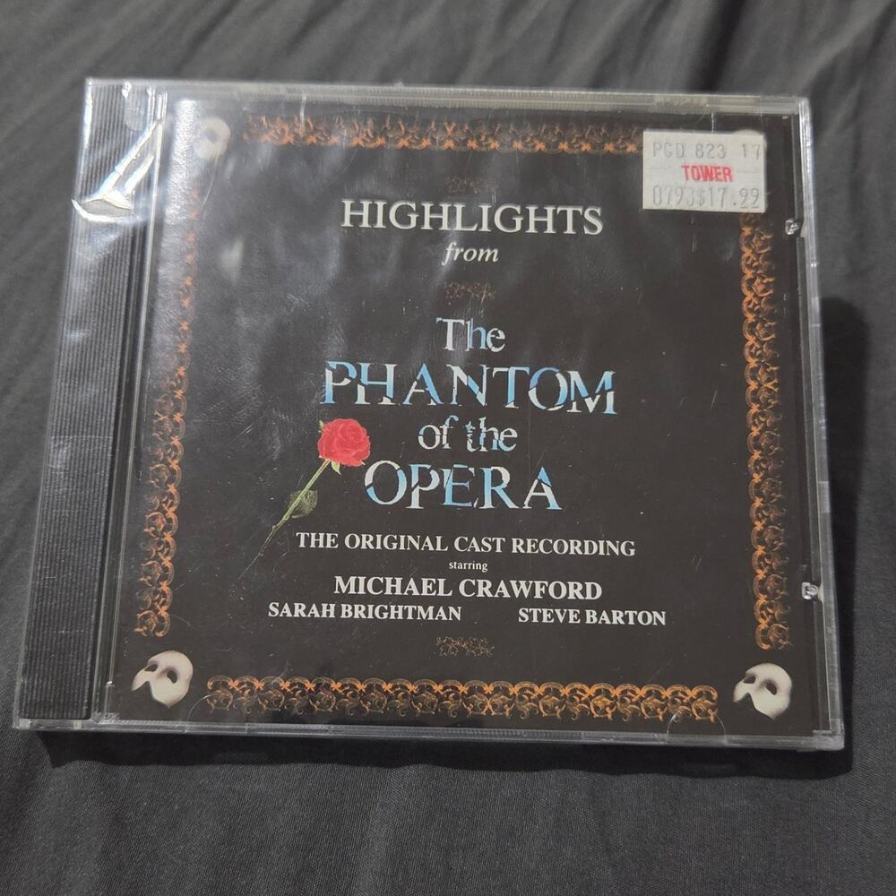 Vtg 1987 Highlights from The Phantom of the Opera The Original Cast Recording CD